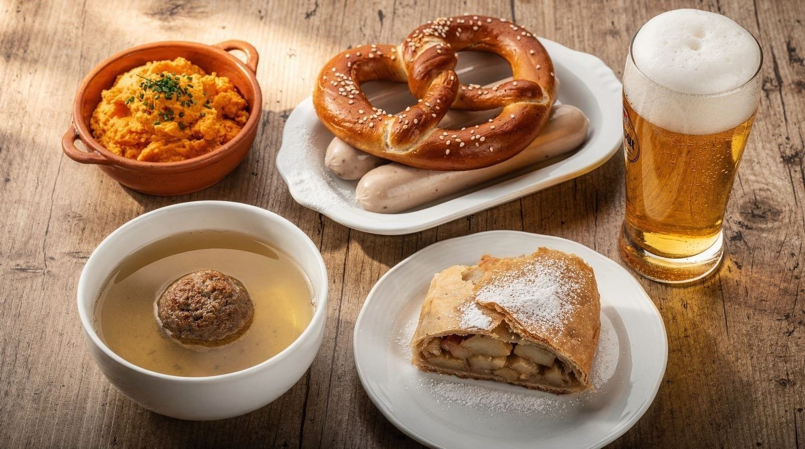 Munich Food Bucket List: 20 Must-Try Dishes, Drinks and Experiences — 20 essential Munich food experiences: Weisswurst breakfast, Obatzda, Schweinshax