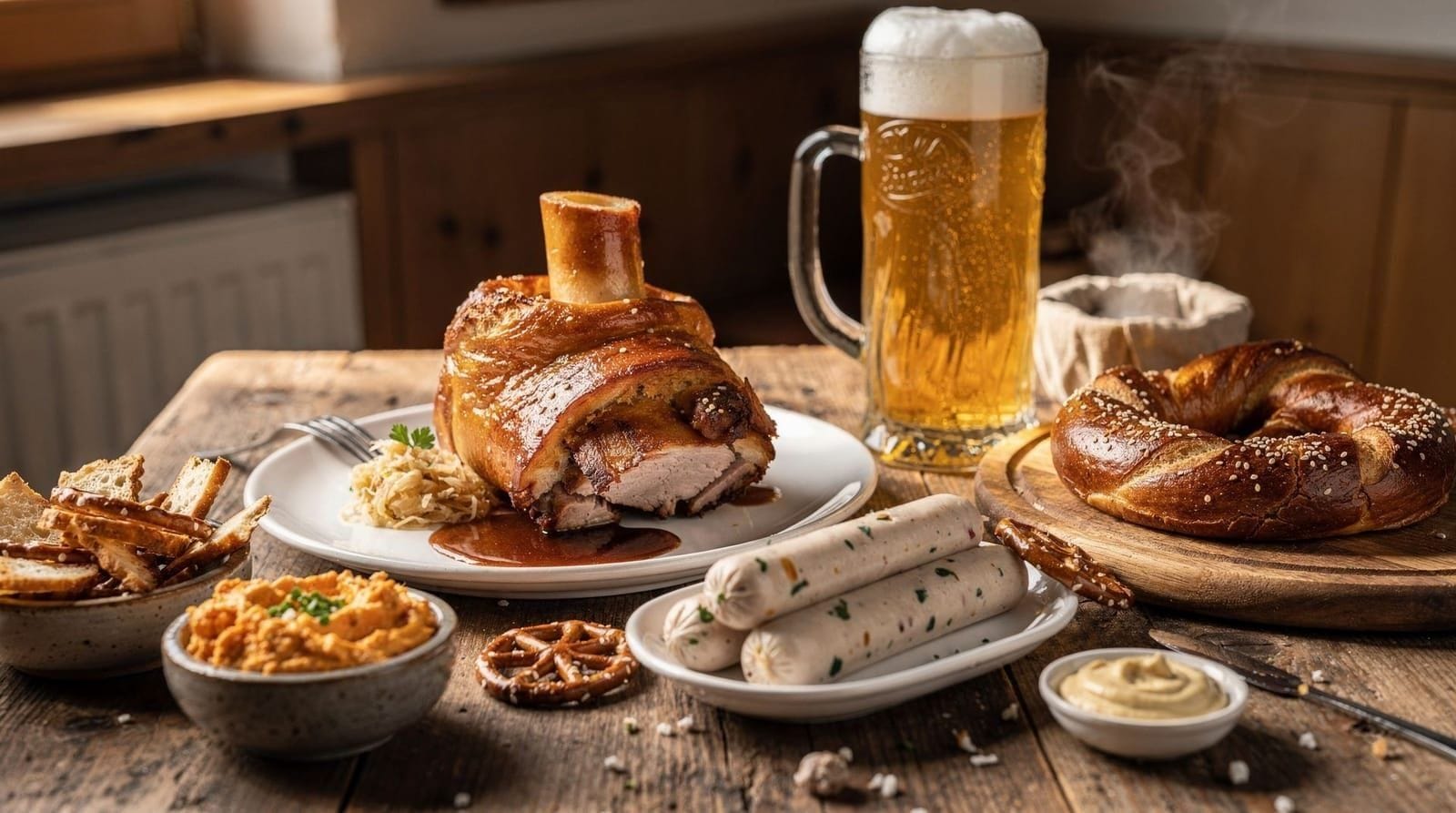Best Bavarian food in Munich — dishes to try and where to eat them — The essential guide to Bavarian food in Munich — Weißwurst, Schweinshaxe, Obatzd