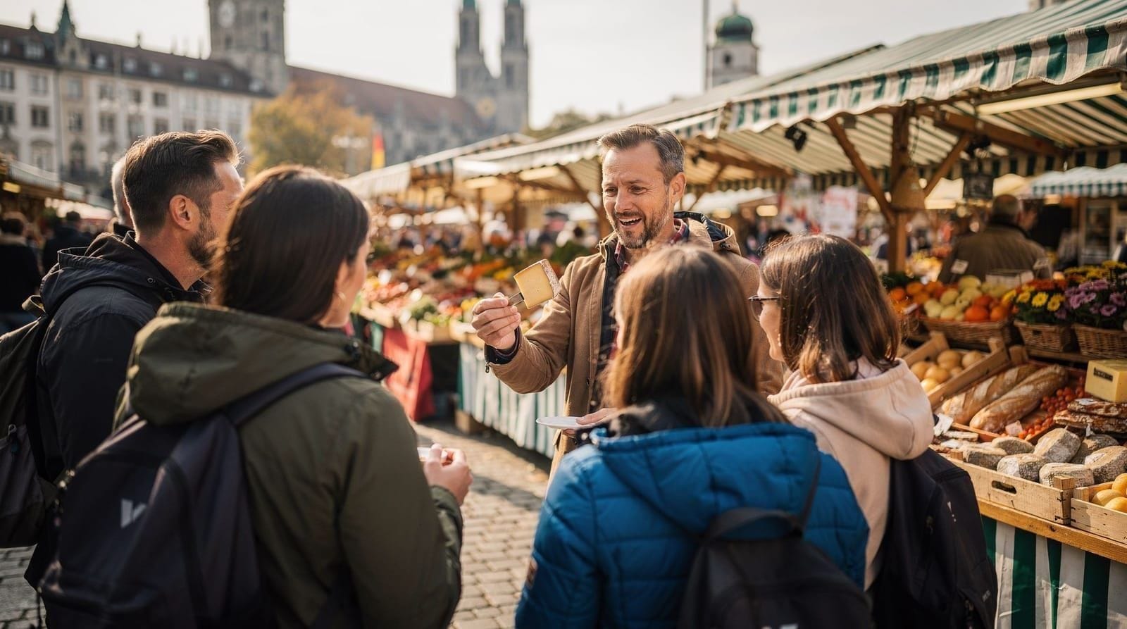 Munich: Viktualienmarkt gourmet food tour