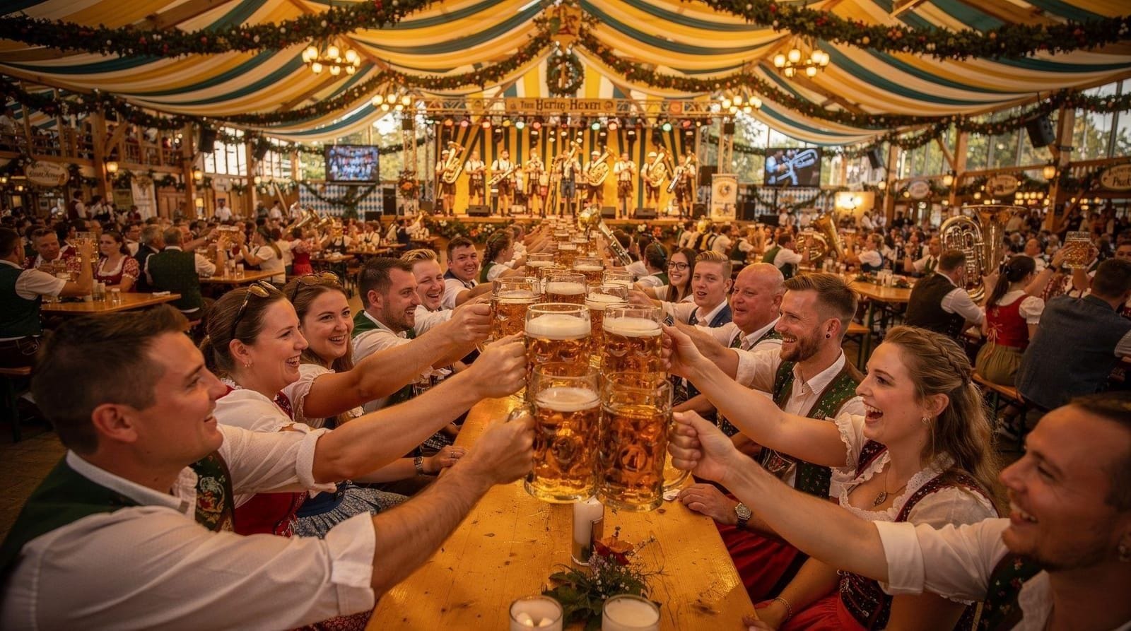 Oktoberfest tables and reservations — how it actually works in 2026