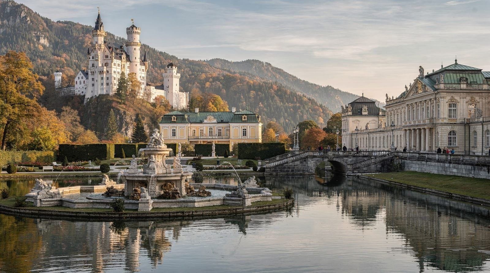 Munich castles 3-day itinerary: Neuschwanstein, Linderhof, Herrenchiemsee and Nymphenburg — 3 days — moderate — mid-range
